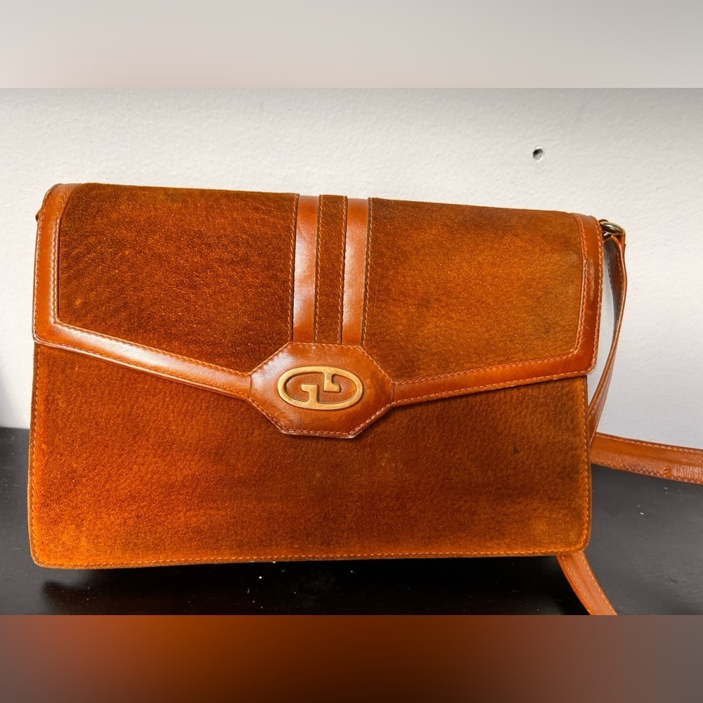 Vintage Gucci 1960s gold hardware Brown Leather Shoulder purse Bag collectible - Picture 13 of 16